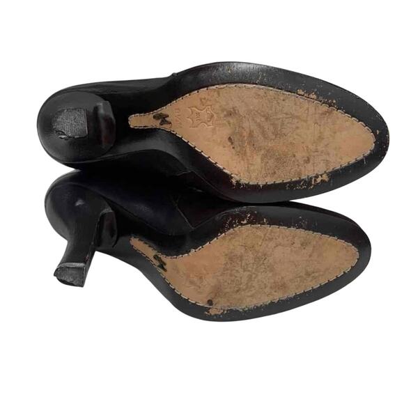 Vintage Brown Suede Scalloped Knee-High Y2K Boots 8.5 - Picture 3 of 5